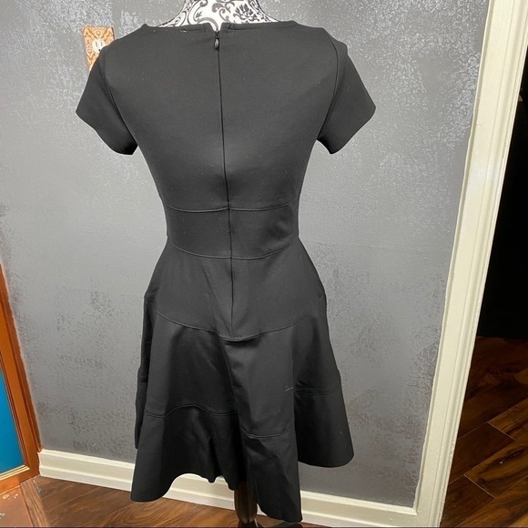 Three Dots Women's A-line Ponte S/S Seamed Dress - Picture 9 of 12